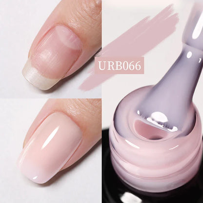 sengpan SUGAR Aurora Rubber Gel Nail Iridescent Pearl Effect Metallic Mirror Nails Manicure Soak Off UV LED No Wipe Top Coat Base Gel