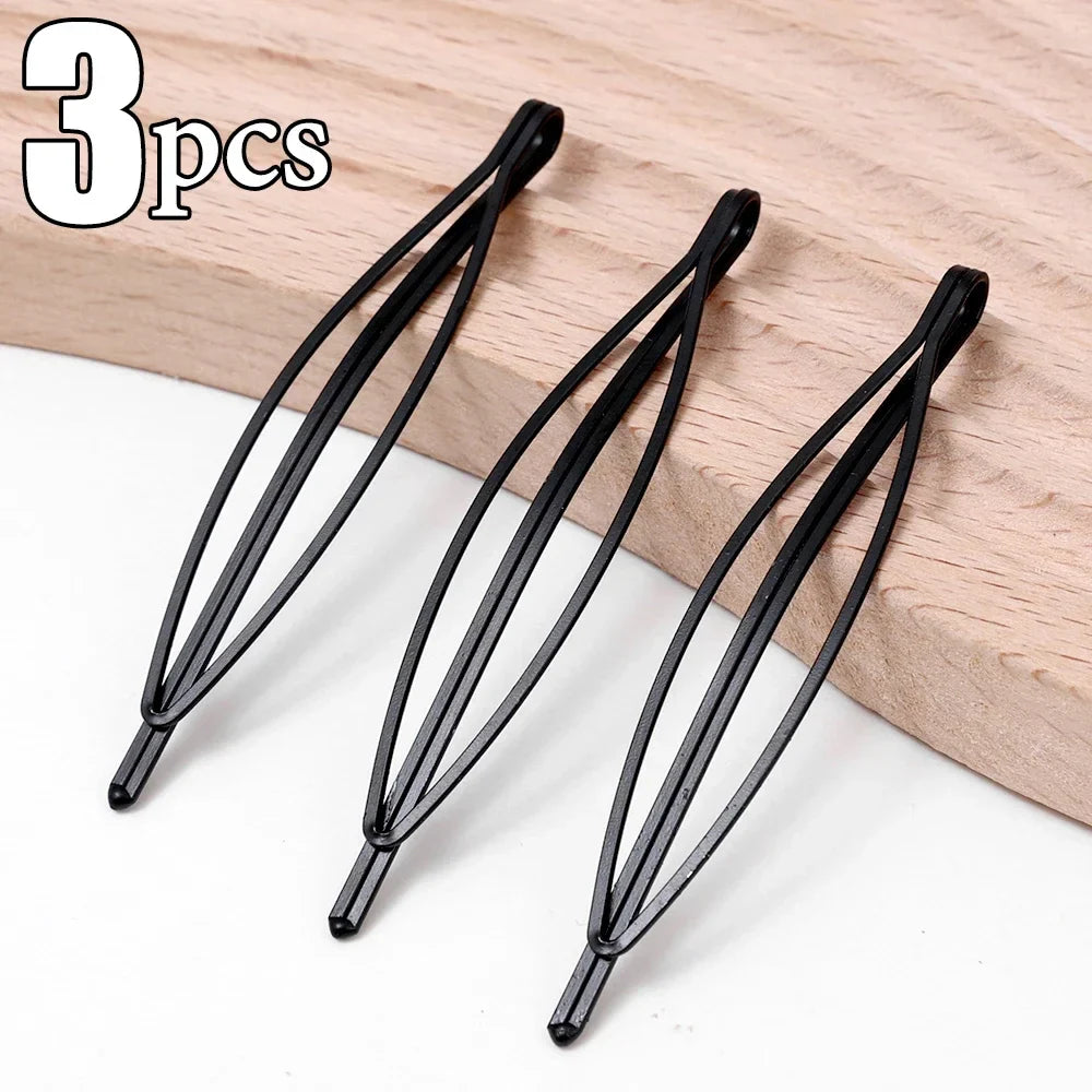 sengpan Black Hairpins for Women Barrettes Bobby Pins Headwears Girls BB Clips Headdress Barrettes Korean Hair Styling Accessories