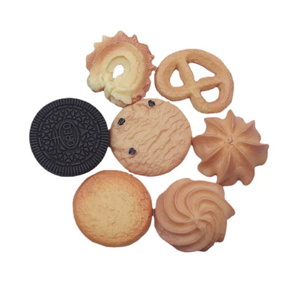 sengpan 7PCS Cute Emulational Cookie Shape Women Hair Clips Quaint Hair Accessories For Girl Gifts