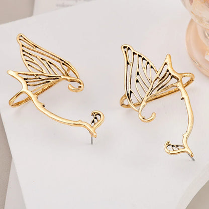 sengpan Korean Hollow Butterfly Fairy Wing Stud Earrings For Women Girl Ear Cuff Hanging One Piece Earring Pendientes Mujer Jewelry Gift