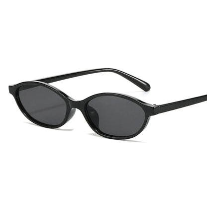 Lianfudai Sexy Small Oval Women's Sunglasses 2024 New Fashion Black Brown Sun Glasses Ladies Shades Trends Summer Unique Eyewear Men