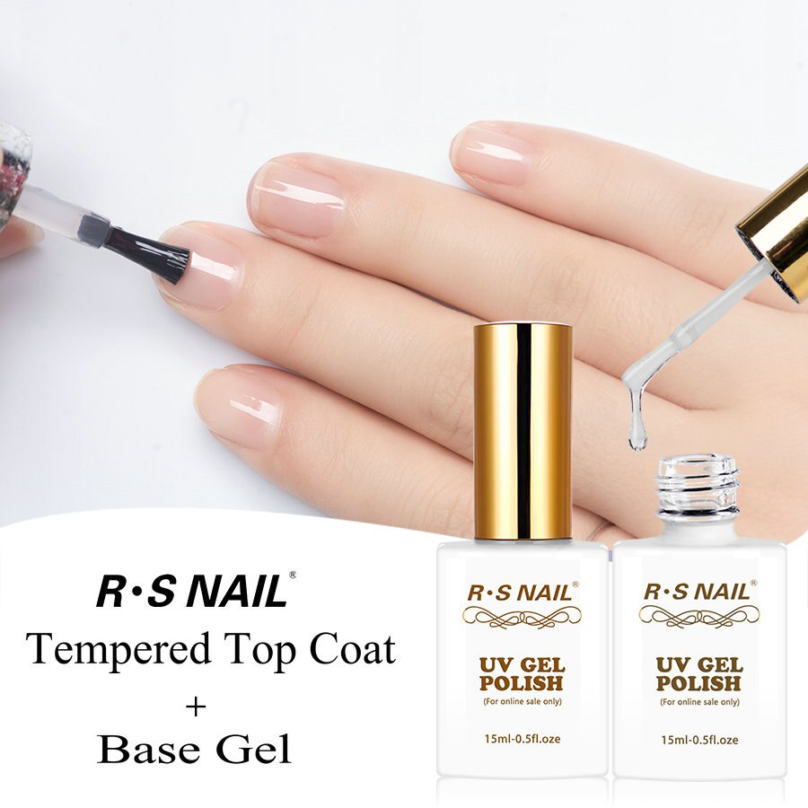 sengpan Top Coat- 15ML No Wipe Top Coat Gel Nail Polish High Gloss Shine Finish Long Lasting Home DIY Professional Manicure