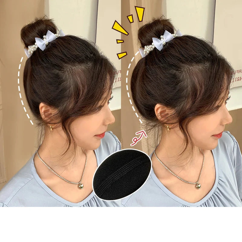 sengpan Puff Hair Head Cushion Invisible Fluffy Hair Clip Pad Sponge Pins Bun Bump Volume Hair Base for Women Girls Hair Accessory