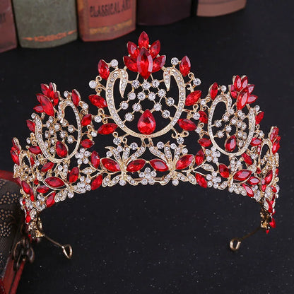 sengpan uxury Sparkling Crystal Bridal Hair Accessories Tiaras Big Diadem Crowns Girls Wedding Party Fashion Design Woman Ornaments