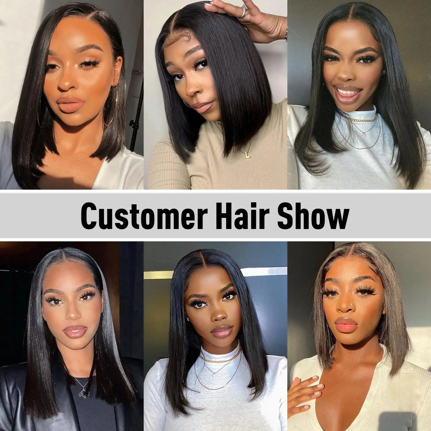 sengpan Put on and Go Glueless Wig Human Hair Pre Plucked Pre Cut Lace Bleached Knots Straight Short Bob Wigs Human Hair For Black Women