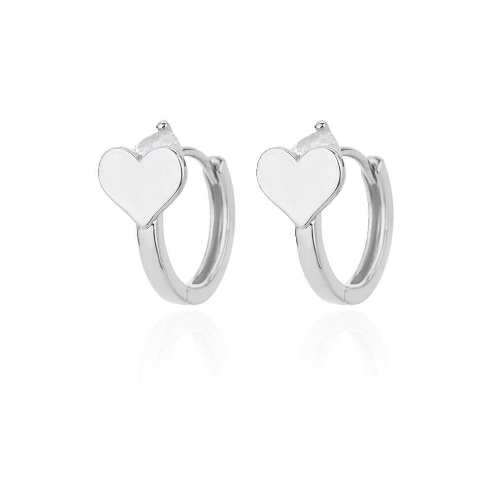 sengpan Vintage Zircon Heart Earrings For Women Stainless Steel Gold Plated Piercing Earring 2023 Trend New Luxury Jewelry aretes mujer