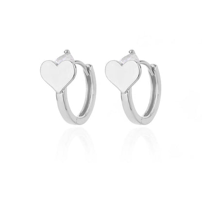 sengpan Vintage Zircon Heart Earrings For Women Stainless Steel Gold Plated Piercing Earring 2023 Trend New Luxury Jewelry aretes mujer