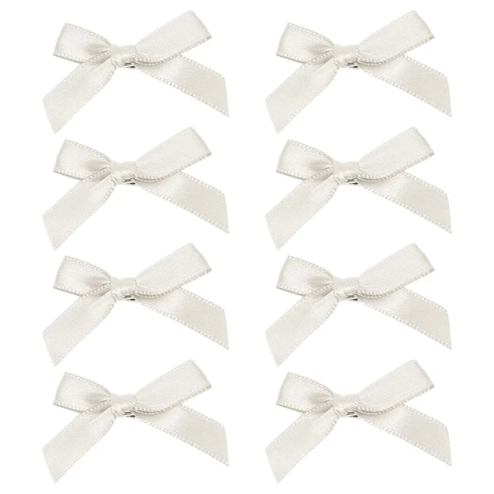 sengpan 8pcs Bowknot Hair Clip Sweet Ballet Ribbon Bow Hairpin Bang Clip Korean Girl Mini Bobby Pin Grab Female Color Ballet Headwear