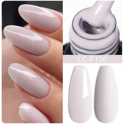 sengpan 8ML Clear Non Stick Hand Solid Extension Nail Gel Polish Carving Flower Nail Art Construction UV Gel Acrylic Varnishes