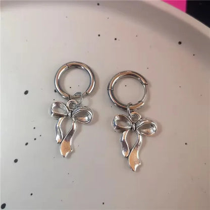 sengpan Classic Cross Crystal Replaceable Exquisite silver Color Earrings For Women Men Hiphop Party Jewelry Gifts