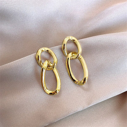 sengpan Classic Style Small Hoop Earrings for Women Simple Design Exquisite Young Girl Gift Wedding Accessories Beautiful Jewelry