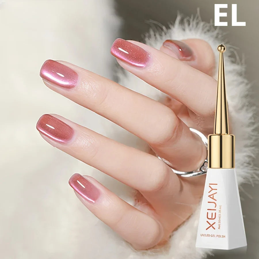 sengpan Magnetic Gel Purple Color Reflective Glitter Cat Eye Gel Polish 자석젤  Semi-permanent Nail Polish UV Venalisa for Manicure