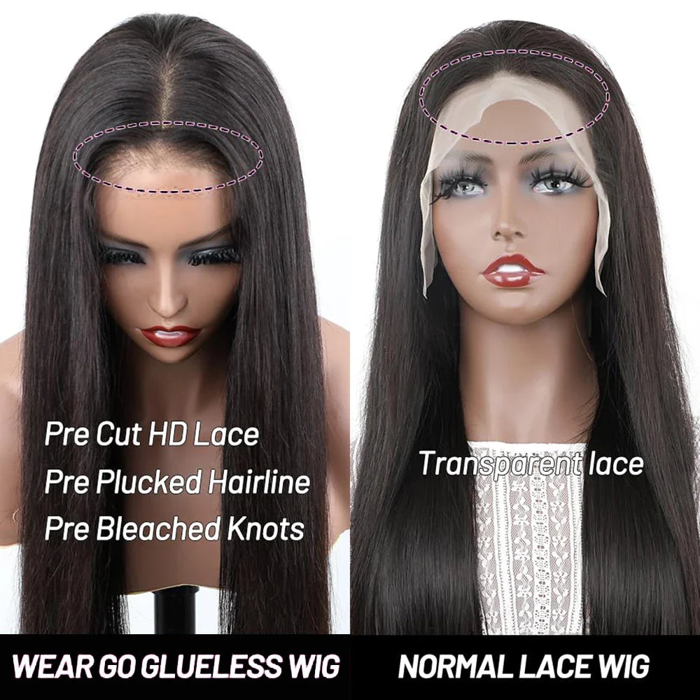 sengpan Straight Human Hair Wigs Glueless Wig Human Hair Ready To Wear 5X5 HD Lace Human Hair Lace Front Wig Brazilian Wig On Sale