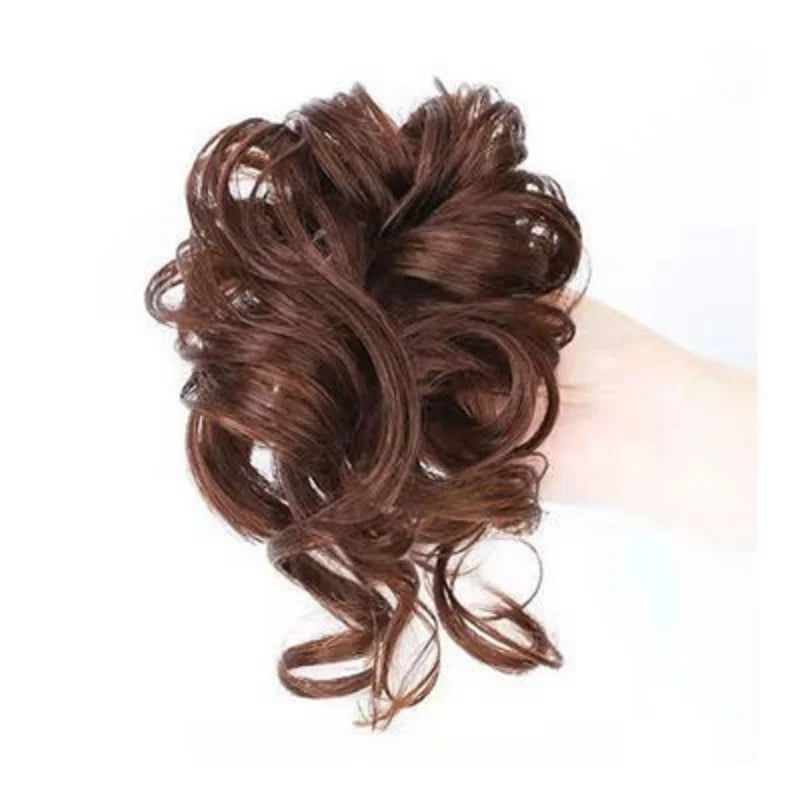 sengpan 2024 New Lazy Wind Grab Clip Fluffy Long Beard Hair Package Wig Set Ponytail Wig Ring Hair Clip Female Bridal Hair Accessories