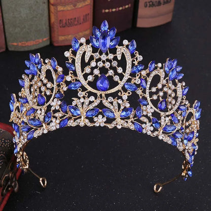 sengpan uxury Sparkling Crystal Bridal Hair Accessories Tiaras Big Diadem Crowns Girls Wedding Party Fashion Design Woman Ornaments