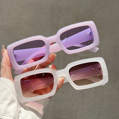 sengpan Retro Rectangle Sunglasses Women Fashion Square Gradient Candy Color Shades Sun Glasses Brand Design UV400 Female Eyewear