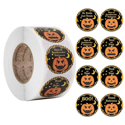 sengpan 50-500 pcs Kids Toy Animals Happy Halloween Thanks Decorative Sticker Sticker Label 1 Inch