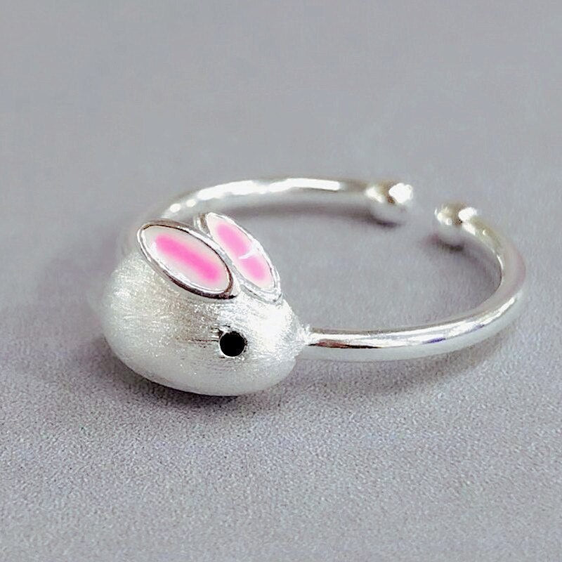 sengpan Vintage Chic Rabbit Animal Knuckle Rings for Women Girls Charm Gothic Punk Frog Cat Octopus Opening Finger Rings Fashion Jewelry