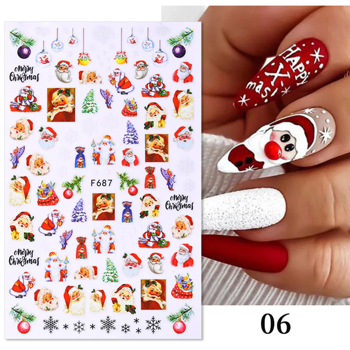 sengpan 3D Skull Pumpkin Head Bat Nail Stickers Nail Supplies Nail Sliders Halloween Stickers Nail Decorations Nail Decals