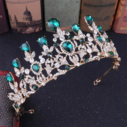 sengpan uxury Sparkling Crystal Bridal Hair Accessories Tiaras Big Diadem Crowns Girls Wedding Party Fashion Design Woman Ornaments