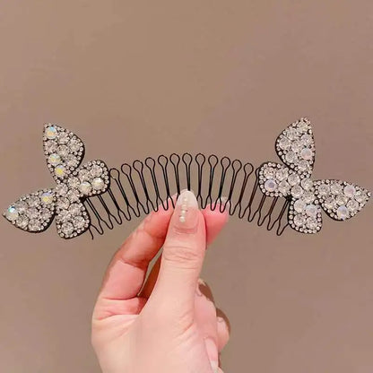 sengpan Camellia Hair Comb Invisible Bangs Hair Clip Tidy Artifact Hair pin Girls Hairpin Women Tools Fixed Inser Comb Hair Accessories