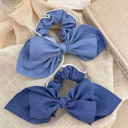 sengpan Very large hair accessories for girls women big elastic bands bow korean scrunchies ribbon new 2024 kpop adults leading fashion