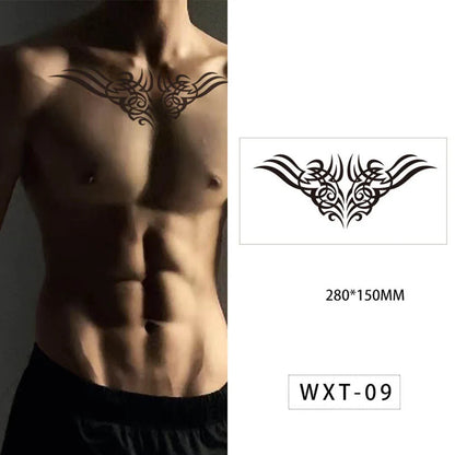 sengpan Waterproof Temporary Tattoo Sticker Flash Fake Tattoos Chest Body Art Juice Ink Long Lasting Arm Fake Sleeve Tattoo Women