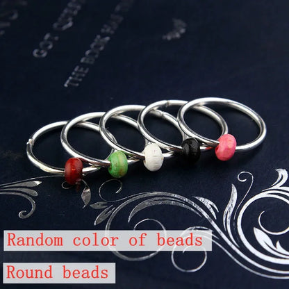 sengpan 5-50pcs/bag Silver Metal Hair Rings Braid Dreadlocks Bead Hair Cuffs Dread Tube Charm Dreadlock Hair Accessories Extension