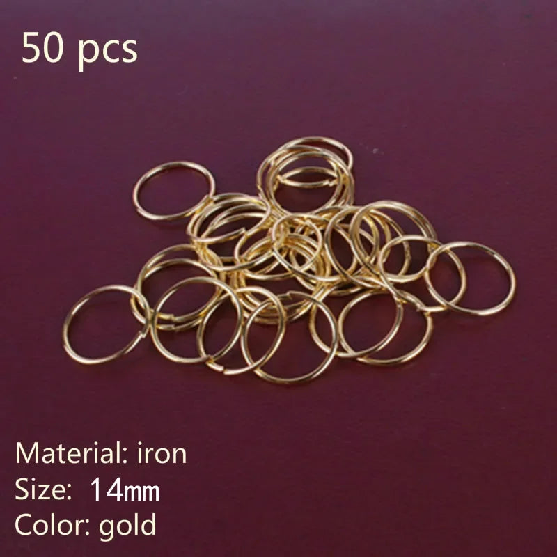 sengpan 5-50pcs/bag Silver Metal Hair Rings Braid Dreadlocks Bead Hair Cuffs Dread Tube Charm Dreadlock Hair Accessories Extension