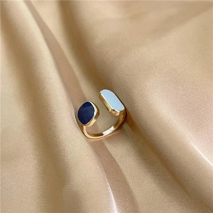 sengpan Stainless Steel Simple Smooth Metal Heart Ring for Women Men Y2K Trendy Ring Korean Elegant Party Jewelry Couple Gifts