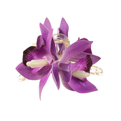 sengpan Small Hair Clip Orchid Flower Hair Claws Headwear Women Fashion Retro Shark Clips Hairpin Hair Accessories