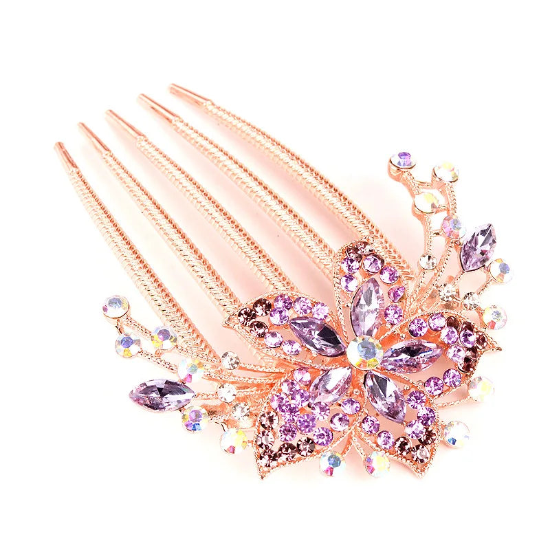 sengpan Women Bridal Rhinestone Hair Combs Clips Wedding Hair Accessories Hair Pin Bride Barrette Hair Tiara Jewelry Accessories