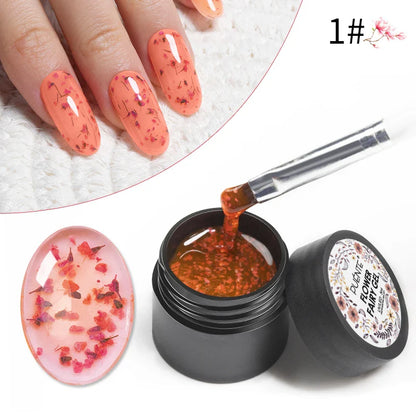 sengpan Sparkling Summer Glitter Sequins Gel Nail Polish 5ML Cream Puff Gel Soak Off UV Nail Gel Semi-permanent Varnish For Manicure