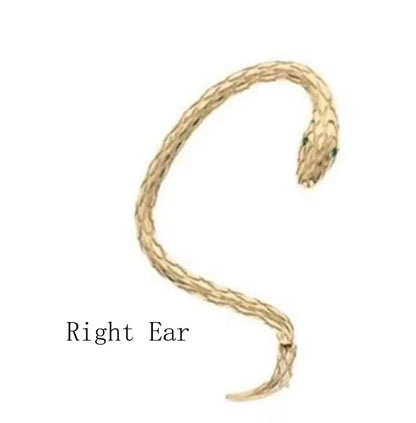 sengpan Small Snake Winding Earrings Female Vintage Creative Tide Male Couples Niche Design Sense