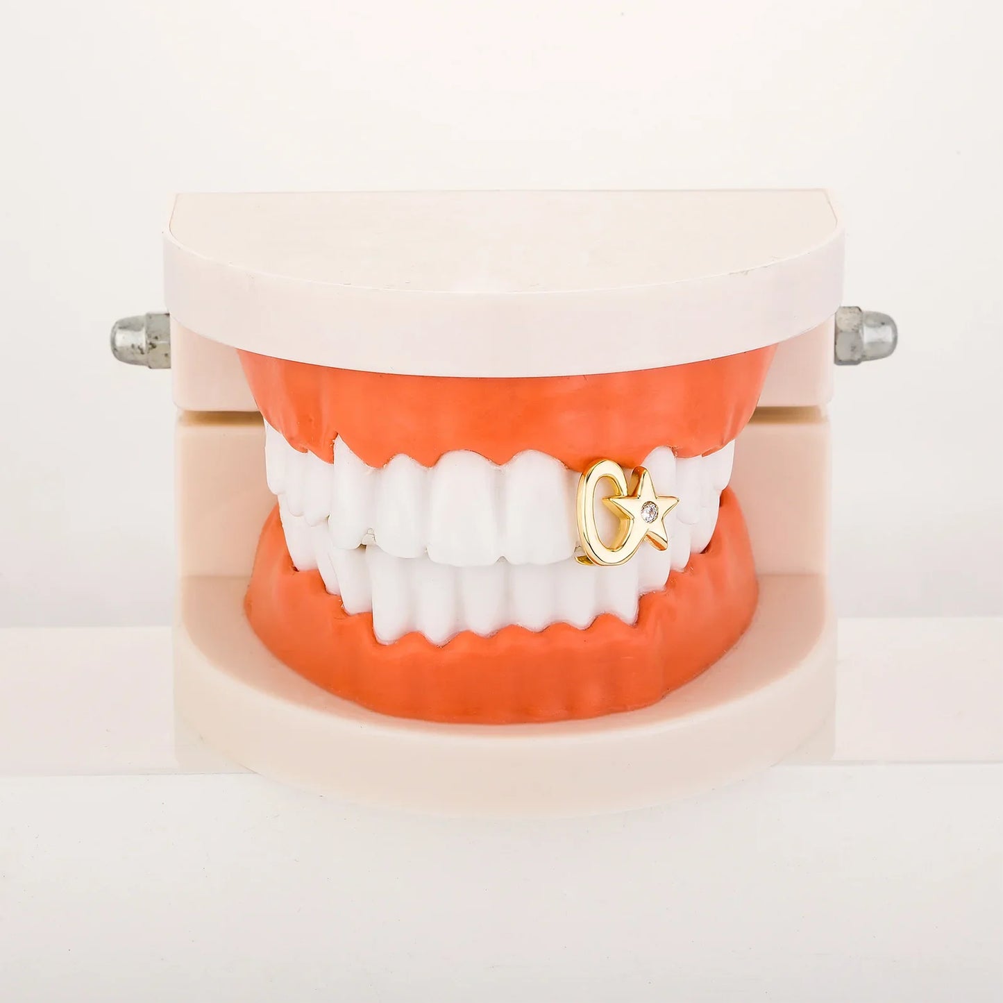 sengpan Hip Hop Single Tooth Grillz Cap Top Bottom Dental Grill Teeth Caps Halloween Cosplay