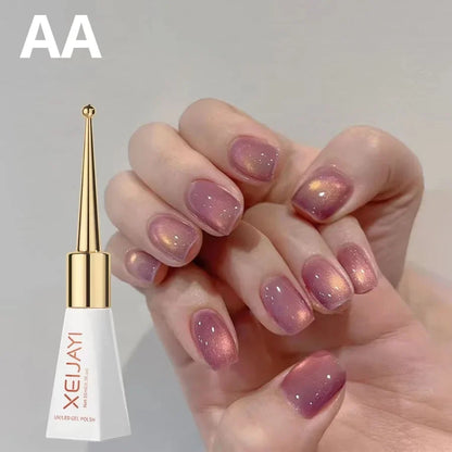 sengpan Magnetic Gel Purple Color Reflective Glitter Cat Eye Gel Polish 자석젤  Semi-permanent Nail Polish UV Venalisa for Manicure