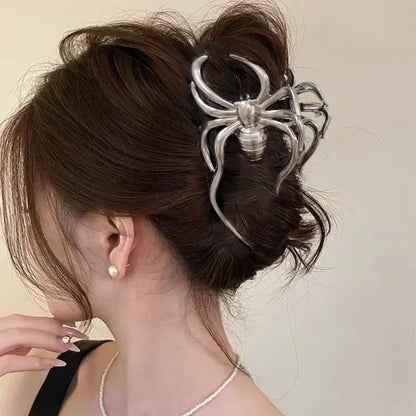 sengpan Gothic Spider Web Bat Metal Hair Crab Alloy Halloween Hair Claw Clips Hairgrip Hairpins Barrette Clamps Party Hair Accessories