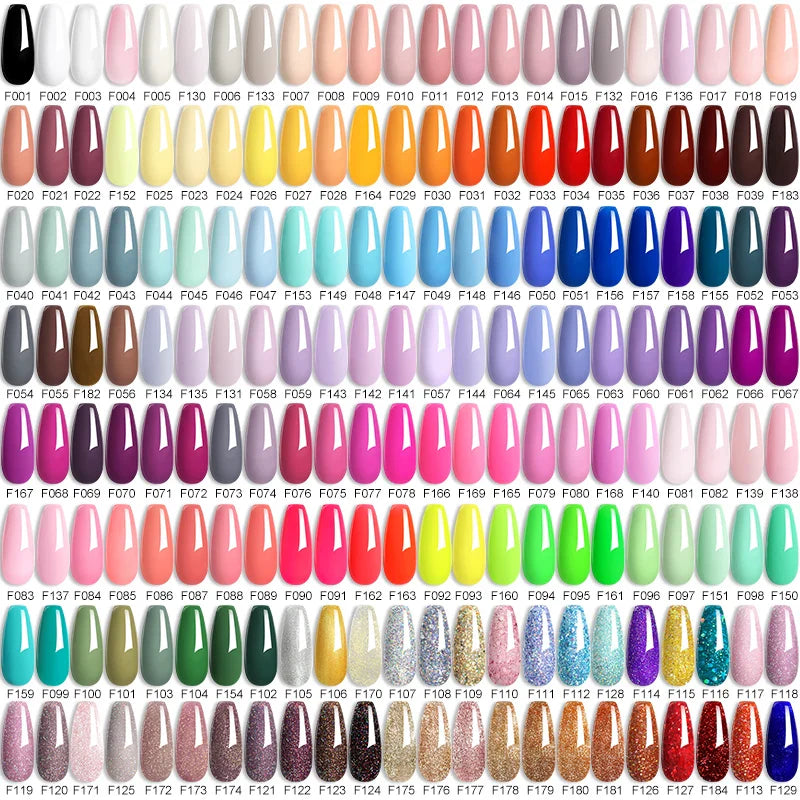 sengpan 7ML Glitter Gel Nail Polish Sparkling Semi Permanent UV Gel Colorful Shinning Gel Varnish Nail Art Soak Off UV LED Gel