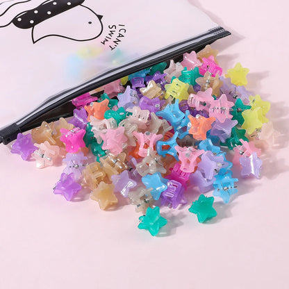 sengpan 50Pcs Small Hair Claw Clip Korean Fashion Mini Hair Clips Butterfly Flower Heart Multi-Shape Girls Clips Kids Hair Accessories