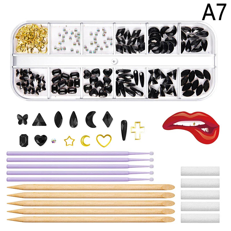 sengpan 1Set Dental Tooth Gems Crystal Diamond Ornament Diy Tools Various Shapes Color Teeth Jewelry Denture Acrylic