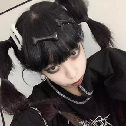 sengpan Halloween Anime Headwear Gothic Y2K Hair Pins Cosplay Cute Bone Hair Clip Lolita Girl Hairpin Cosplay Costume Prop Accessories