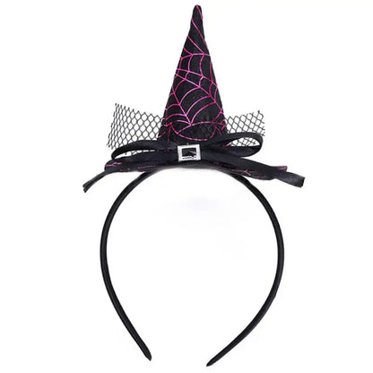 sengpan Witch Hat Hairbands Halloween Headwear Decoration For Children Girl Women Pumpkin Ghost Hair Accessories Cosplay Party Gifts