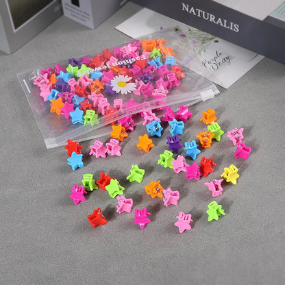 sengpan 50Pcs Small Hair Claw Clip Korean Fashion Mini Hair Clips Butterfly Flower Heart Multi-Shape Girls Clips Kids Hair Accessories