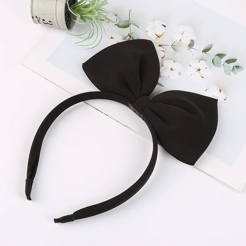 sengpan Red Black big Bow Knot Hairbands Hairpin for Women Girls Hair Accessories Hair Band Ties Headbands for Children Headdress