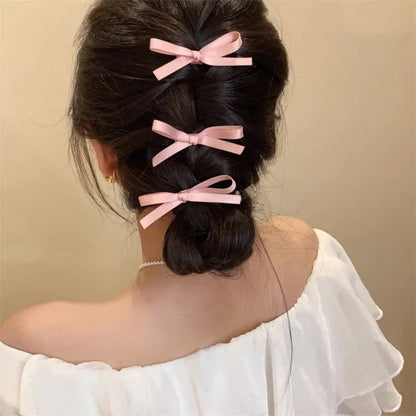 sengpan White Pink Lace Bow Hairpin Sweet Cute Lolita Girls Korean Female Hair Clips Barrettes Lovely Ballet Headwear Hair Accessories