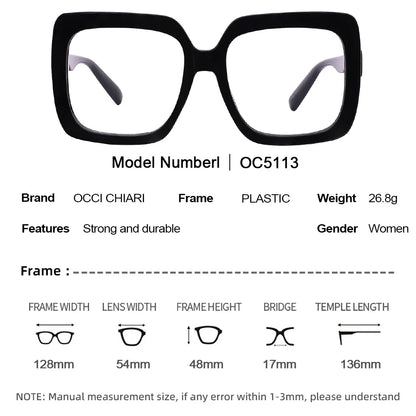 sengpan Oversized Retro Reading Glasses For Women Big Frame Readers Presbyopia Eyewear Prescription Eyeglasses Full Frame Glasses