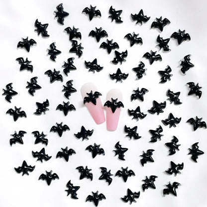 sengpan 20pcs Nail Halloween Accessories Kawaii Flatback MIni Ghost DIY Resin Nail Charms DIY Nails Figures Manicure Art Decoratio Parts