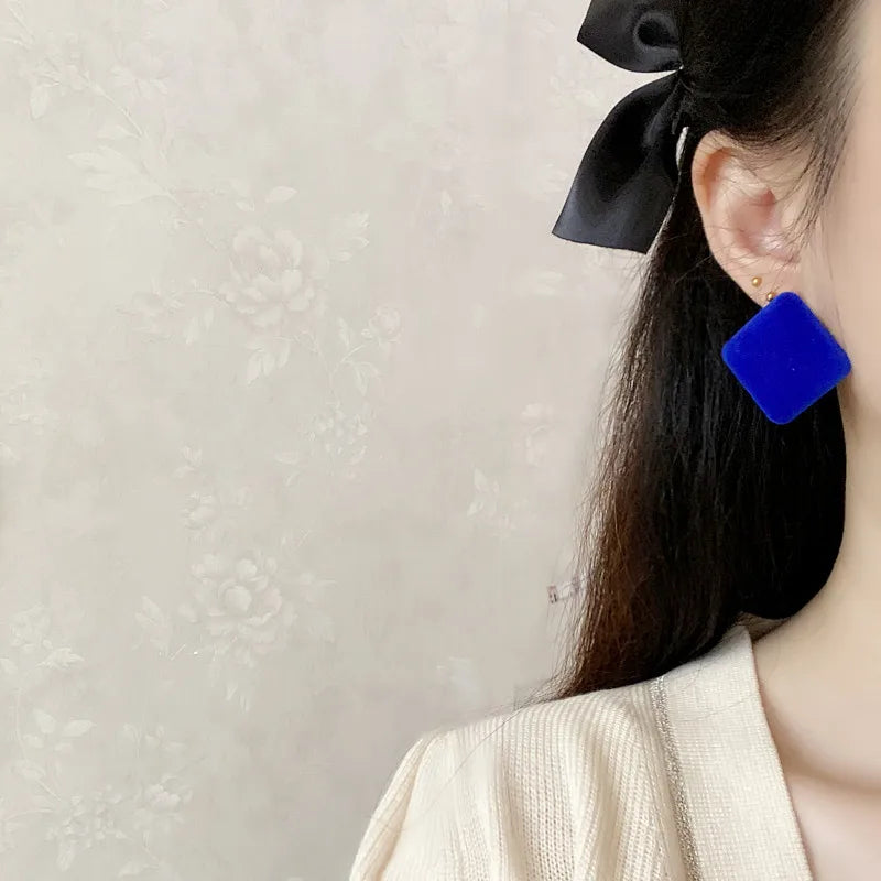 sengpan French Blue Earings Jewelry Accessories Girl Dangle Earrings Trend