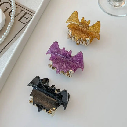 sengpan Alloy Hair Clip Headwear Halloween Bat Claw Clip Shark Clip Hair Accessories for Women Girls Festival Party Supplies