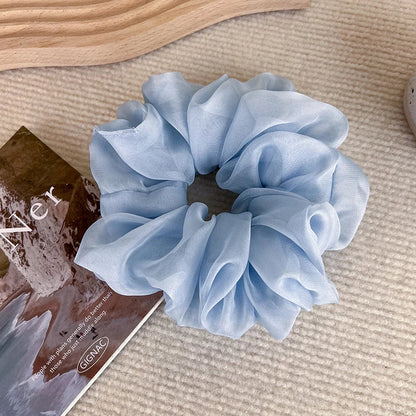 sengpan Soft and Romantic Hair Ties for Women with Unique Ruffle Design and Elegant Organza Material Charm and Beauty